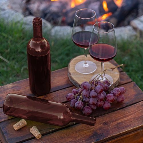 Μπουκάλι για κρασί 750 ml καφέ - πακέτο συρρίκνωσης 8 τεμ. - 7