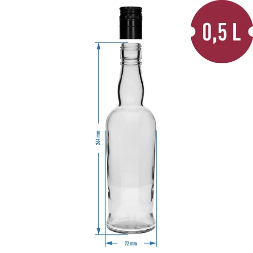 Μπουκάλι Kapitańska 500 ml με βιδωτό πώμα - 6 τεμ - 5