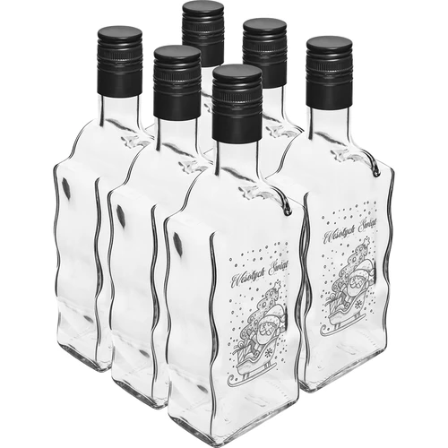 Μπουκάλι Klasztorna 500 ml με βιδωτό καπάκι, εκτύπωση «Άγιος Βασίλης», 1 τεμ. - 4