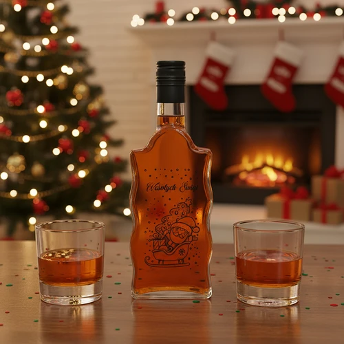 Μπουκάλι Klasztorna 500 ml με βιδωτό καπάκι, εκτύπωση «Άγιος Βασίλης», 1 τεμ. - 6