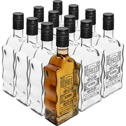 Μπουκάλι Klasztorna 500 ml, με βιδωτό καπάκι και εκτύπωση Bimber - 5