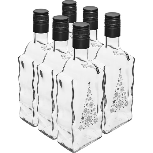 Φιάλη Klasztorna 500 ml με βιδωτό καπάκι, εκτύπωση «Έλατο», 1 τεμ. - 4