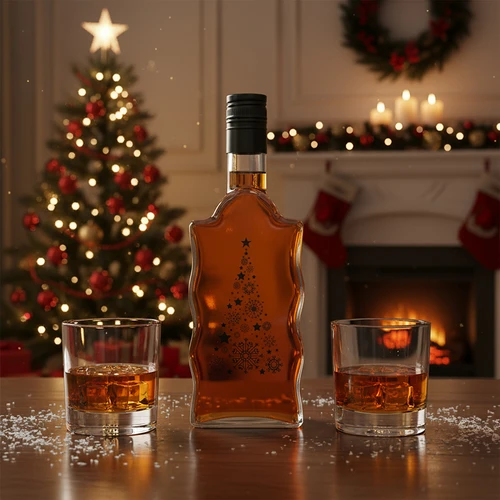 Φιάλη Klasztorna 500 ml με βιδωτό καπάκι, εκτύπωση «Έλατο», 1 τεμ. - 6