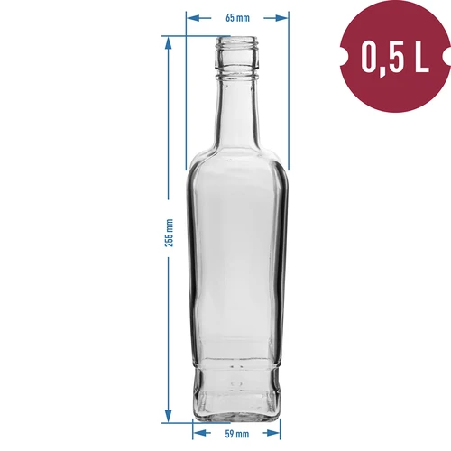 Μπουκάλι Pryncypalna 500 ml με βιδωτό καπάκι, 6 τεμ. - 6