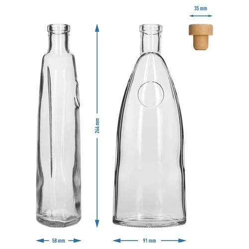 Μπουκάλι «Staromiejska» με πώμα τύπου μανιτάρι, 500 ml, 1 τεμ. - 6
