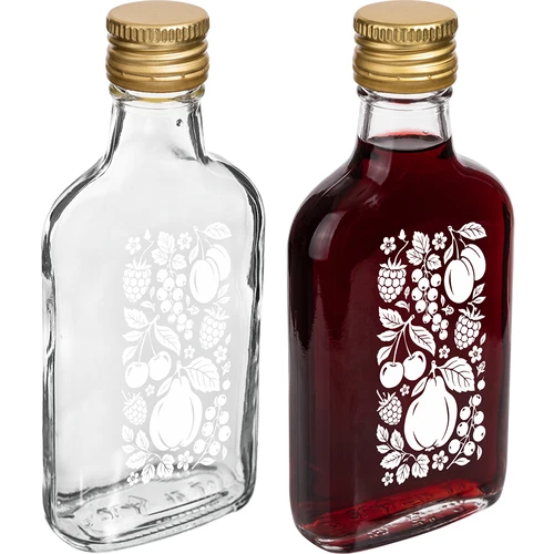 Μπουκάλι τύπου φλασκί 200 ml με βιδωτό καπάκι και εκτύπωση «Φρούτα», σχέδιο 2 - 3