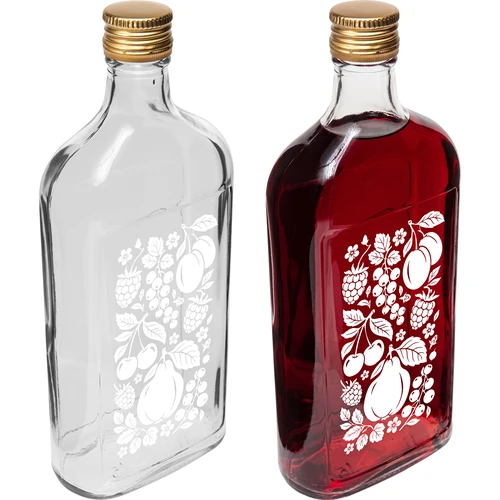 Μπουκάλι τύπου φλασκί 500 ml με βιδωτό καπάκι και εκτύπωση «Φρούτα», σχέδιο 2 - 4