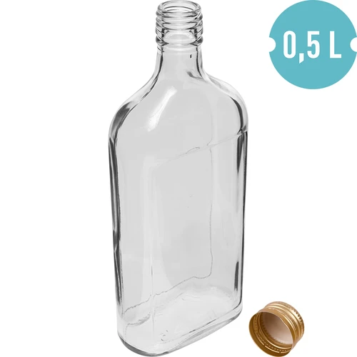 Μπουκάλι τύπου φλασκί 500 ml με βιδωτό καπάκι και εκτύπωση «Φρούτα», σχέδιο 2 - 2