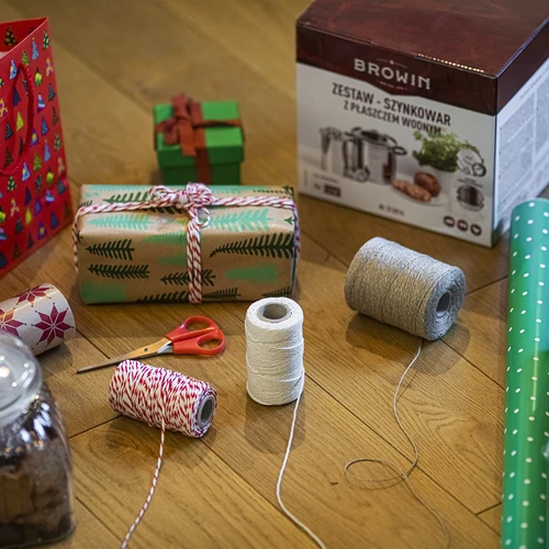 Νήμα αλλαντοποιίας από βαμβάκι, λευκό (240°C) 55 m - 10