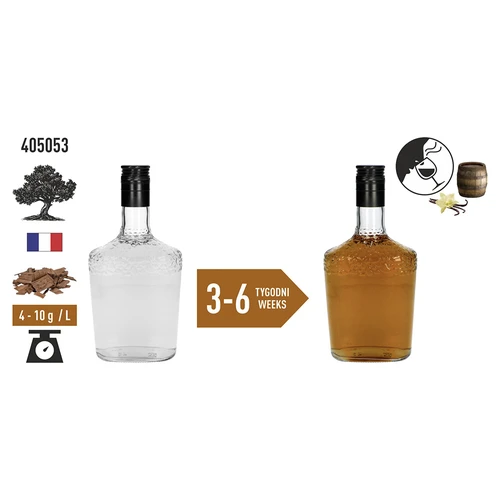 Νιφάδες δρυός με άρωμα βανίλιας, έντονα καβουρδισμένες, 50 g - 6