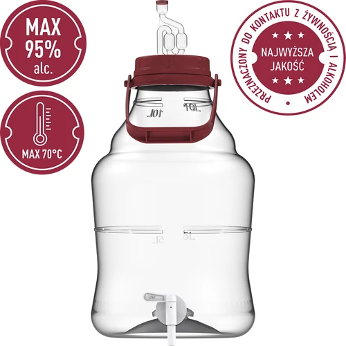 Νταμιτζάνα 10 L με λαβή και βρυσάκι - 4