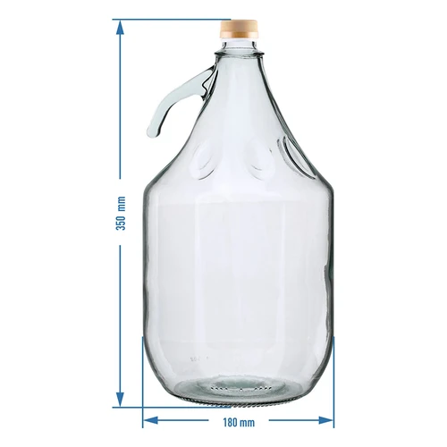 Νταμιτζάνα 5 L Dama με βιδωτό καπάκι - χωρίς καλαθάκι - 4