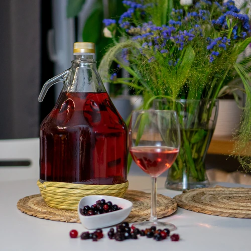 Νταμιτζάνα Dama 3 l με πλεκτό περίβλημα, με βιδωτό καπάκι - 3