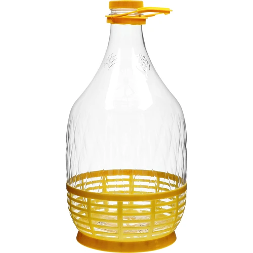 Νταμιτζάνα Dama 5 L PET, με βιδωτό καπάκι, λαβή και καλαθάκι