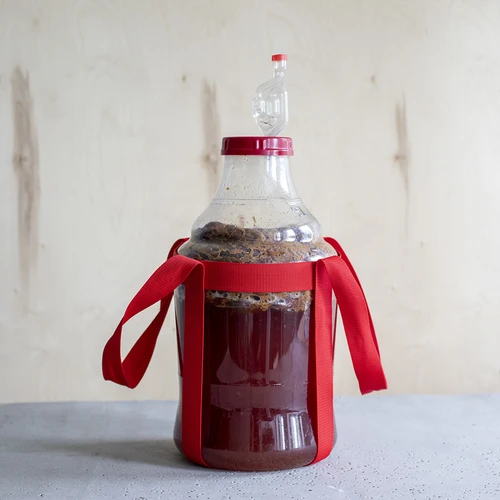 Νταμιτζάνα για κρασί, ελαφριά, άθραυστη, με ιμάντες μεταφοράς, 15 L - 14