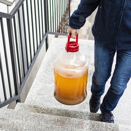 Νταμιτζάνα για κρασί, ελαφριά, άθραυστη, με λαβή, 10 L - 17