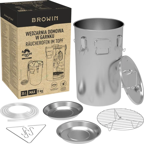Οικιακό καπνιστήρι σε κατσαρόλα, 35 L, για εστία αερίου - 7