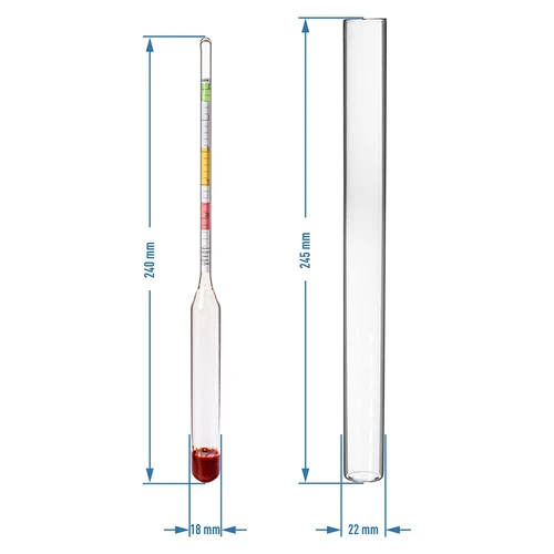 Οινόμετρο (σακχαρόμετρο)- μέτρηση συγκέντρωσης ζάχαρης - 5