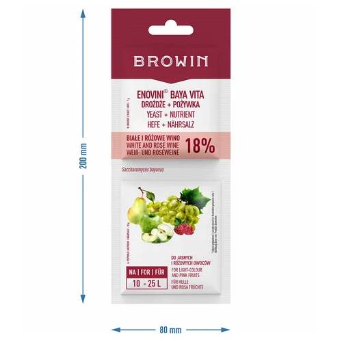 Οινοζύμες Bayanus + θρεπτικό ζύμης - για λευκά και ροζέ κρασιά - 3