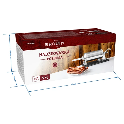 Οριζόντια γεμιστική μηχανή λουκάνικων 4 kg - 11