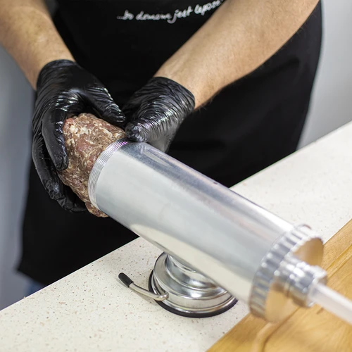 Οριζόντιο γεμιστικό λουκάνικων 1,5 kg με έμβολο σιλικόνης - 12