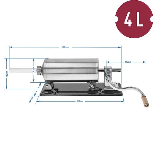 Οριζόντιο γεμιστικό λουκάνικων 4 kg - 10