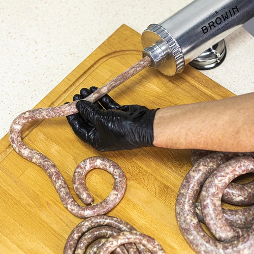 Οριζόντιος γεμιστήρας λουκάνικων 1,5 kg με έμβολο σιλικόνης - 13