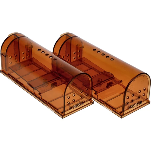 Παγίδα για ποντίκια – ζωντανής σύλληψης, διάφανη, 2 τεμ.