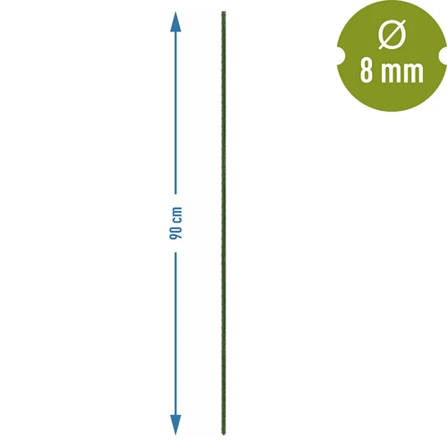 Πάσσαλοι κήπου Bioogród – ατσάλινοι επικαλυμμένοι, 0,9 m, Ø 8 mm, 10 τεμ. - 3