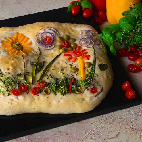 Πέτρα για πίτσα από γρανίτη, ορθογώνια 37 x 35 cm - 11