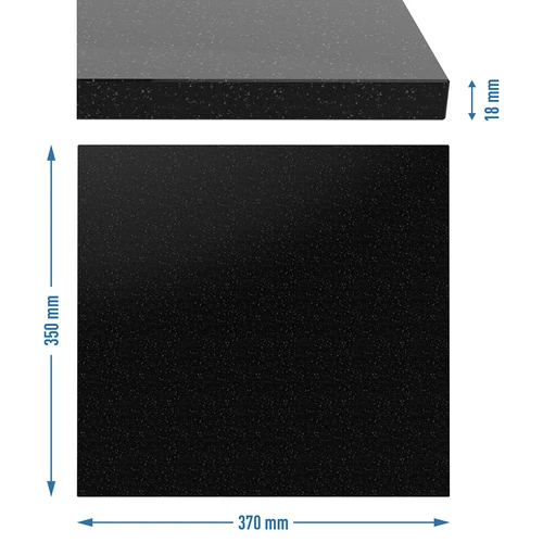 Πέτρα για πίτσα από γρανίτη, ορθογώνια 37 x 35 cm - 8