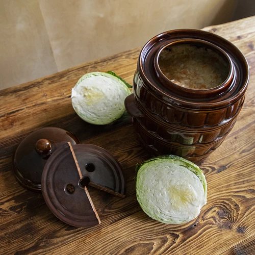 Πέτρα πίεσης για βαρέλια, από κεραμικό stoneware, Ø 15 cm - 10