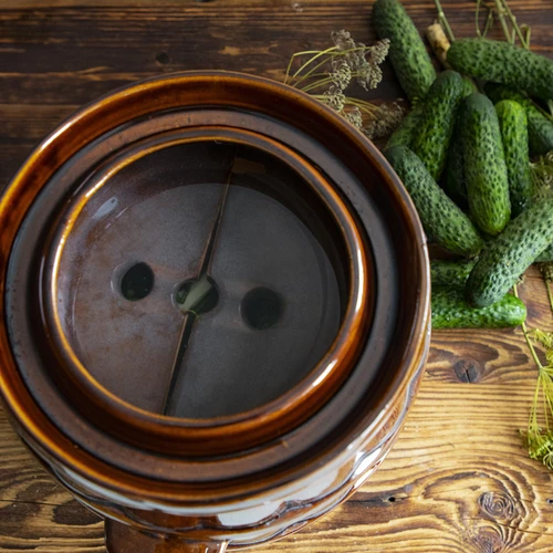 Πέτρα πίεσης για βαρέλια, από λιθόπηκτο κεραμικό, Ø 22 cm - 6