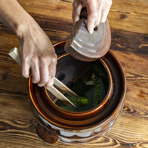 Πέτρα πίεσης για βαρέλια, από λιθόπηκτο κεραμικό, Ø 22 cm - 7