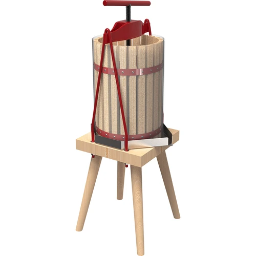 Πιεστήριο φρούτων με πλαίσιο – με ξύλινο καλάθι, για 10 L - 3