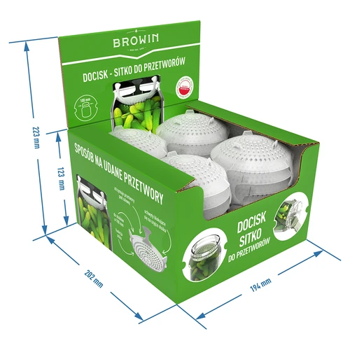 Πλέγμα πίεσης – σχάρα για παρασκευές, τουρσιά και ξύδι – για βάζα Ø 100 - 10