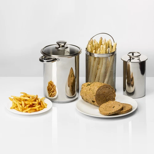 Πολυλειτουργική κατσαρόλα με καλάθι και συσκευή παρασκευής ζαμπόν - 13