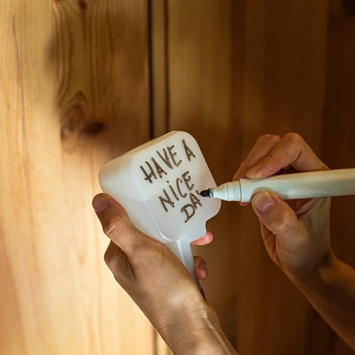 Ποτιστήρι φυτών - λευκή πινακίδα με κεραμική αιχμή, 200 ml - 10