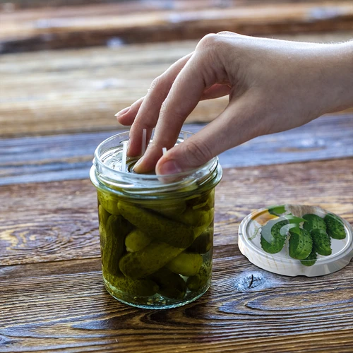 Πρέσα – διάτρητος δίσκος για παρασκευάσματα, ζυμώσεις και ξιδάτα – για βάζα fi 82-66 - 3