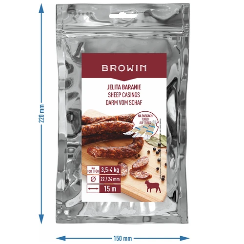 Πρόβεια έντερα - Ø 22/24 mm, σε λωρίδες, 15 m - 5