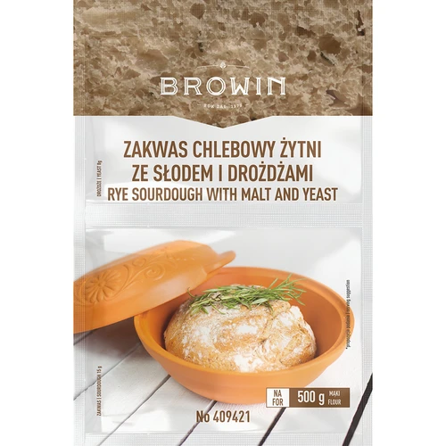 Προζύμι ψωμιού σίκαλης με μαγιά και βύνη - 23g