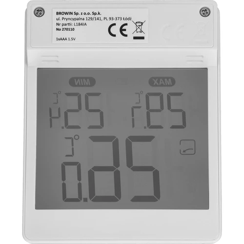 Ψηφιακό εξωτερικό θερμόμετρο παραθύρου, αυτοκόλλητο, μάρκας Soens - 4