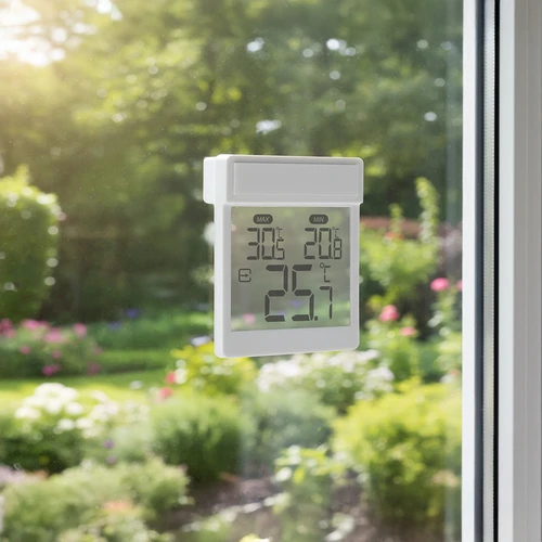 Ψηφιακό εξωτερικό θερμόμετρο παραθύρου, αυτοκόλλητο, μάρκας Soens - 9