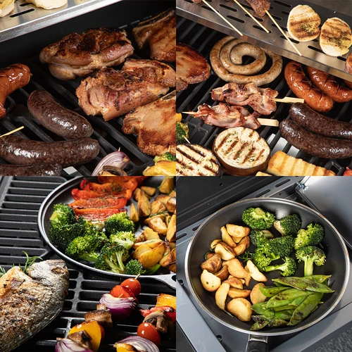 Ψησταριά αερίου dragON BBQ201, 18,8 kW, ασημί - 11