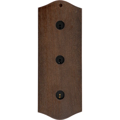 Ρετρό μετεωρολογικός σταθμός - χρώμα wenge με χρυσά καντράν - 4