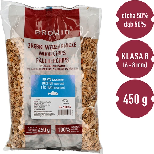Ροκανίδια για κάπνισμα/γκριλ, 50% δρυς + 50% σκλήθρα, 450 g, κλ. 8 - 3