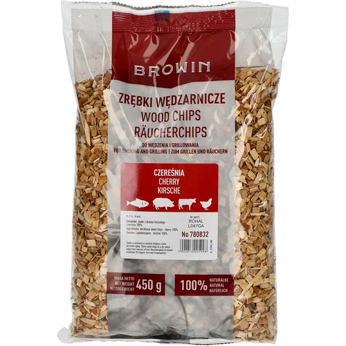 Ροκανίδια για κάπνισμα/γκριλ, κερασιά, 450 g, κλ. 8