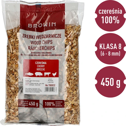 Ροκανίδια για κάπνισμα/γκριλ, κερασιά, 450 g, κλ. 8 - 3