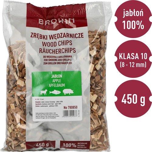 Ροκανίδια για κάπνισμα/γκριλ, μηλιά, 450 g, κλ.10 - 3