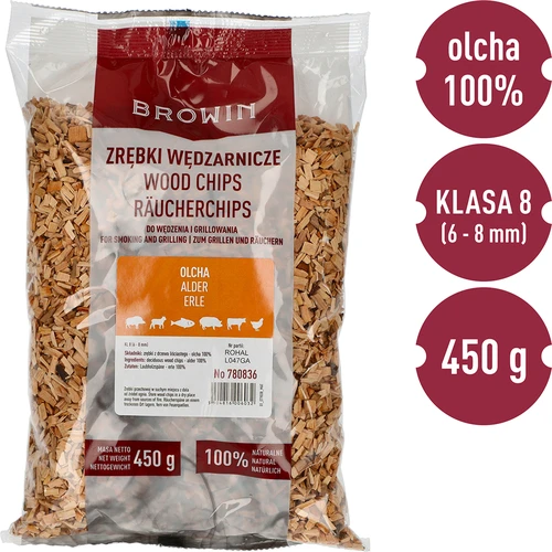 Ροκανίδια για κάπνισμα/γκριλ, σκλήθρα, 450 g, κλ. 8 - 3